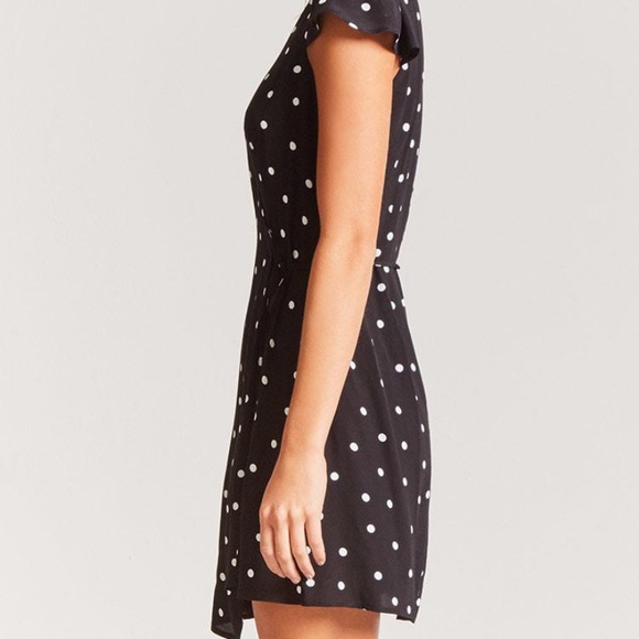 Forever21 Wrapped Polka Dress - Picture 3 of 4